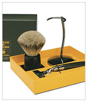 Acqua Di Parma Collezione Barbiere Shaving Razor and Shaving Brush Stand